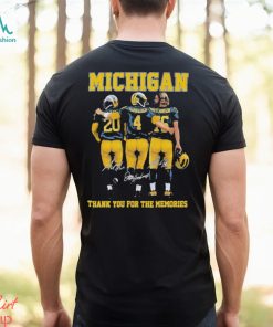 Michigan Thank You For The Memories Signature Shirt