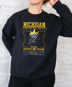 Michigan Undefeated Logan Wolverine Perfect Season signatures shirt