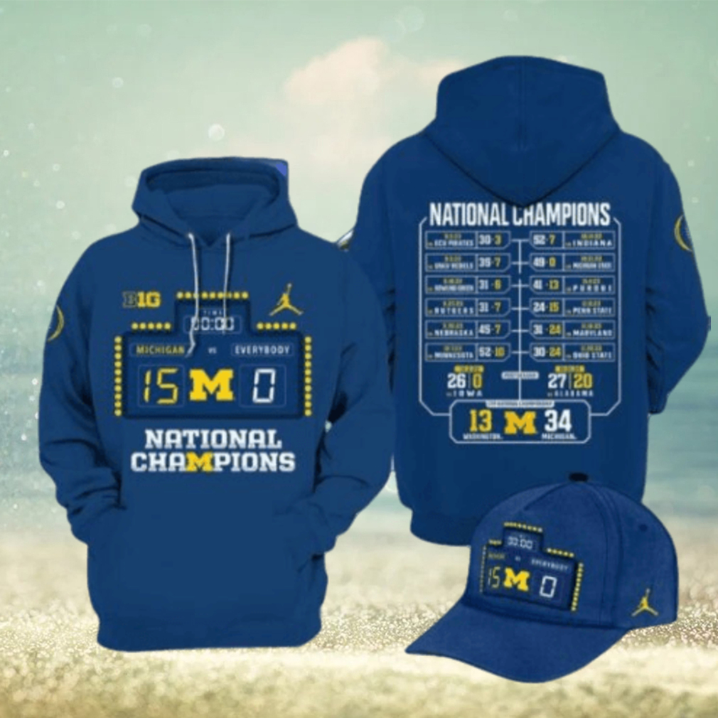 Michigan VS EVERYBODY 15 0 2024 National Champions 3D Hoodie Michigan VS EVERYBODY 15 0 2024 National Champions 3D Hoodie