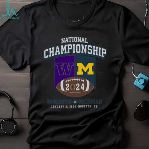 Michigan Vs Washington Football 2024 National Championship Game Head To Head Matchup Shirt