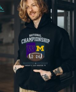 Michigan Vs Washington Football 2024 National Championship Game Head To Head Matchup Shirt