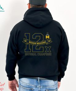 Michigan Wolverines 12 Time Football National Champions Exceptional Talent T Shirt