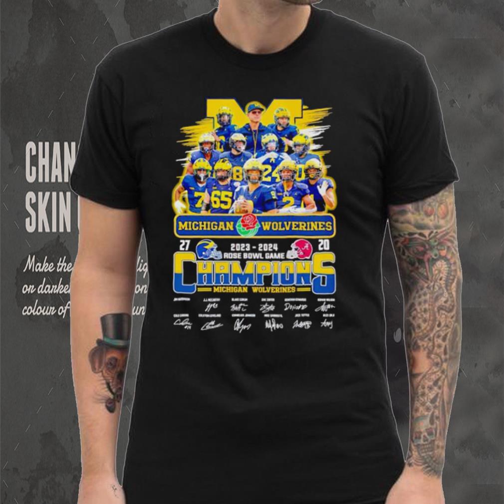Michigan Wolverines 2023 2024 Rose Bowl Game Champions shirt Michigan Wolverines 2023 2024 Rose Bowl Game Champions shirt