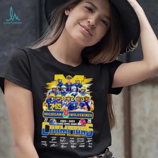 Michigan Wolverines 2023 2024 Rose Bowl Game Champions shirt