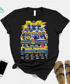 Michigan Wolverines 2023 2024 Rose Bowl Game Champions shirt