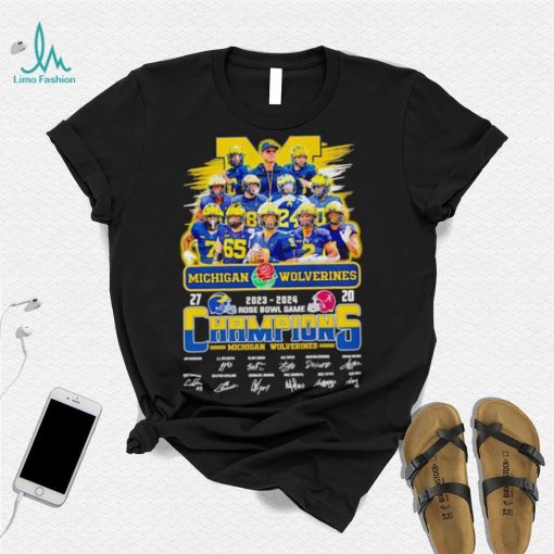 Michigan Wolverines 2023 2024 Rose Bowl Game Champions shirt