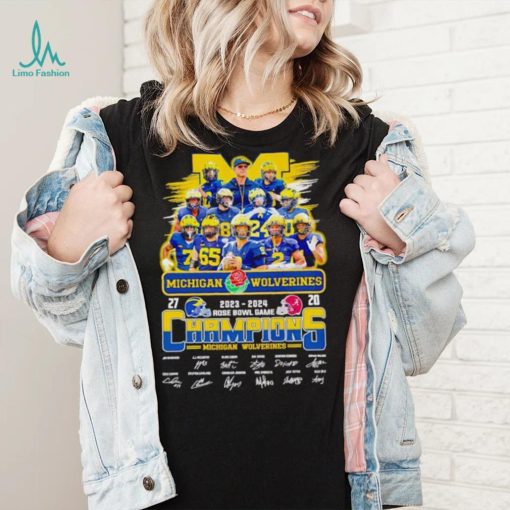 Michigan Wolverines 2023 2024 Rose Bowl Game Champions shirt
