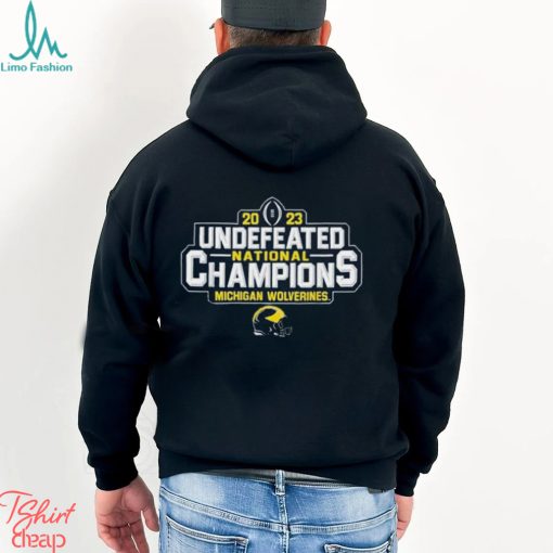 Michigan Wolverines 2023 CFP National Champs Undefeated T Shirt
