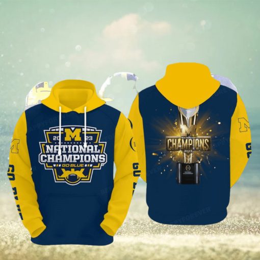 Michigan Wolverines 2023 National Champions Hoodie 3d