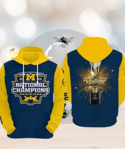 Michigan Wolverines 2023 National Champions Hoodie 3d