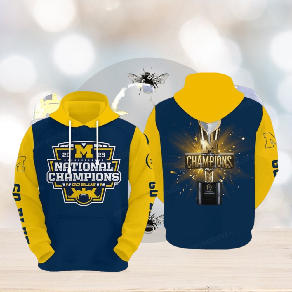 Michigan Wolverines 2023 National Champions Hoodie 3d Michigan Wolverines 2023 National Champions Hoodie 3d