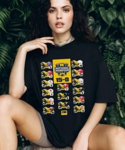 Michigan Wolverines 2023 National Champions Undefeated 15 0 Schedule Score Shirt