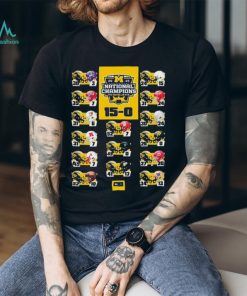 Michigan Wolverines 2023 National Champions Undefeated 15 0 Schedule Score Shirt