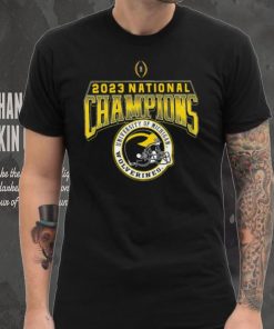 Michigan Wolverines 2023 national champions university of Michigan helmet shirt