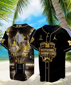 Michigan Wolverines 2023 – 2024 National Champions Baseball Jersey