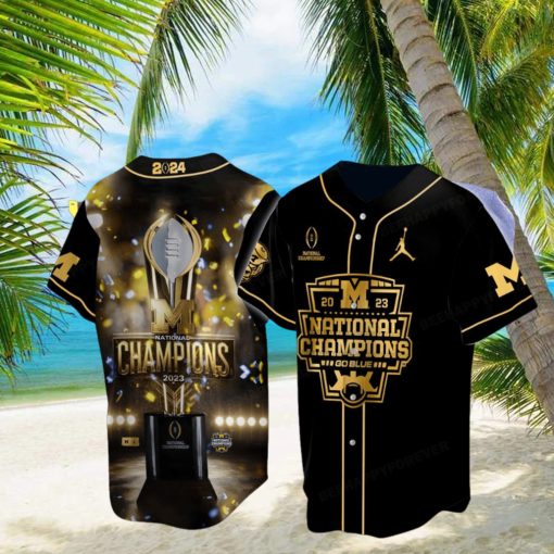 Michigan Wolverines 2023 – 2024 National Champions Baseball Jersey