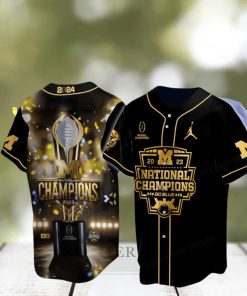 Michigan Wolverines 2023 – 2024 National Champions Baseball Jersey
