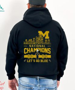 Michigan Wolverines 2024 CFP National Champions Players Names Logo Let’s Go Blue Classic T Shirt