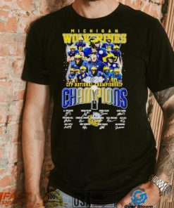 Michigan Wolverines 2024 CFP National Championship Champions signatures shirt