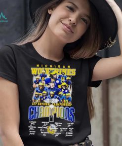 Michigan Wolverines 2024 CFP National Championship Champions signatures shirt, hoodie, sweater, long sleeve and tank top Michigan Wolverines 2024 CFP National Championship Champions signatures shirt