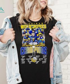 Michigan Wolverines 2024 CFP National Championship Champions signatures shirt, hoodie, sweater, long sleeve and tank top Michigan Wolverines 2024 CFP National Championship Champions signatures shirt