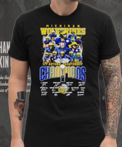 Michigan Wolverines 2024 CFP National Championship Champions signatures shirt, hoodie, sweater, long sleeve and tank top Michigan Wolverines 2024 CFP National Championship Champions signatures shirt