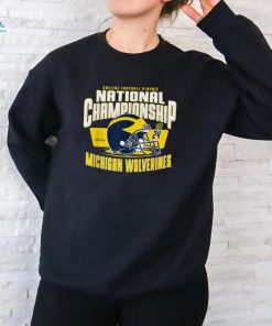 Michigan Wolverines 2024 CFP National Championship Helmet T Shirt