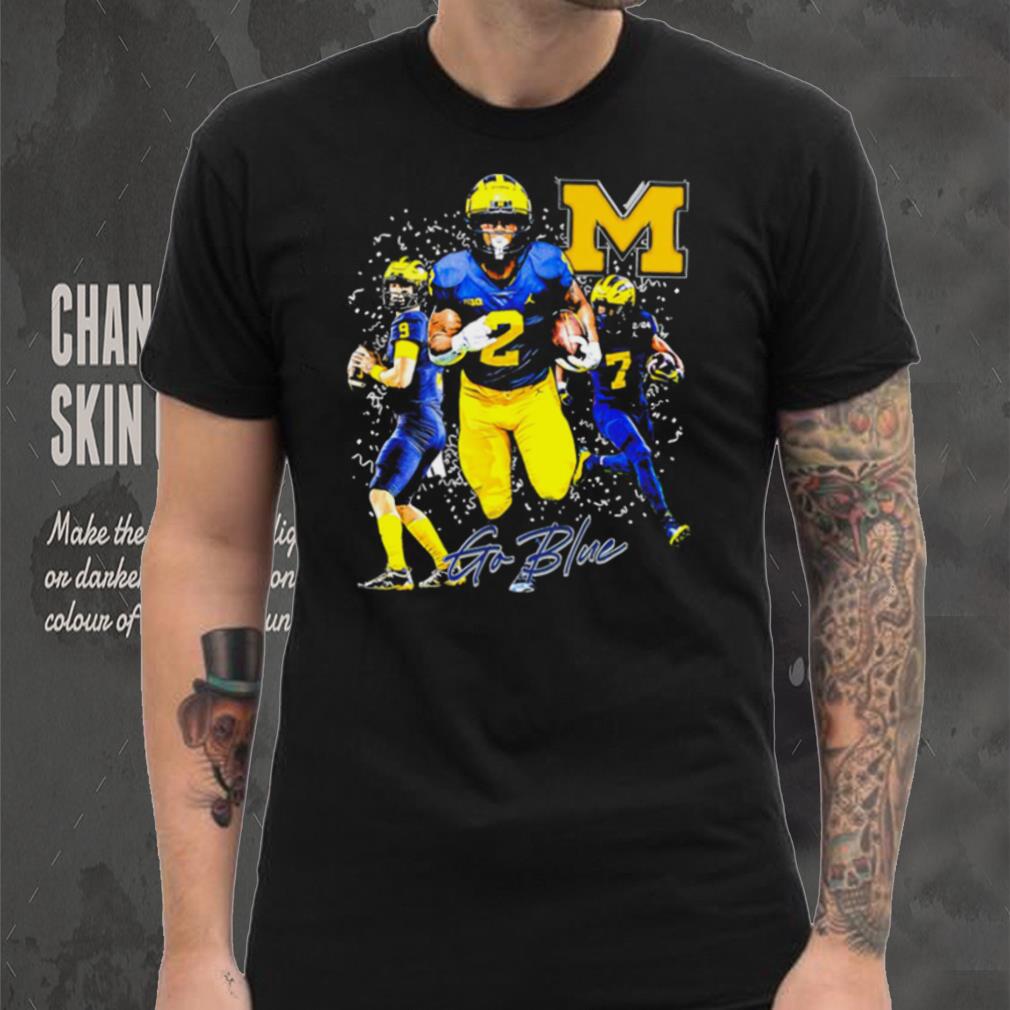 Michigan Wolverines 2024 College football Playoff National Championship players pose go blue shirt Michigan Wolverines 2024 College football Playoff National Championship players pose go blue shirt