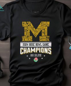 Michigan Wolverines 2024 Rose Bowl Champions Go Blue shirt