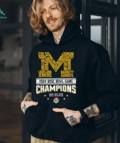 Michigan Wolverines 2024 Rose Bowl Champions Go Blue shirt