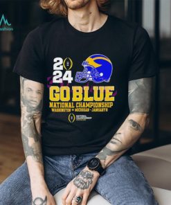 Michigan Wolverines 2024 helmet go blue national championship Washington vs Michigan january 8 T shirt