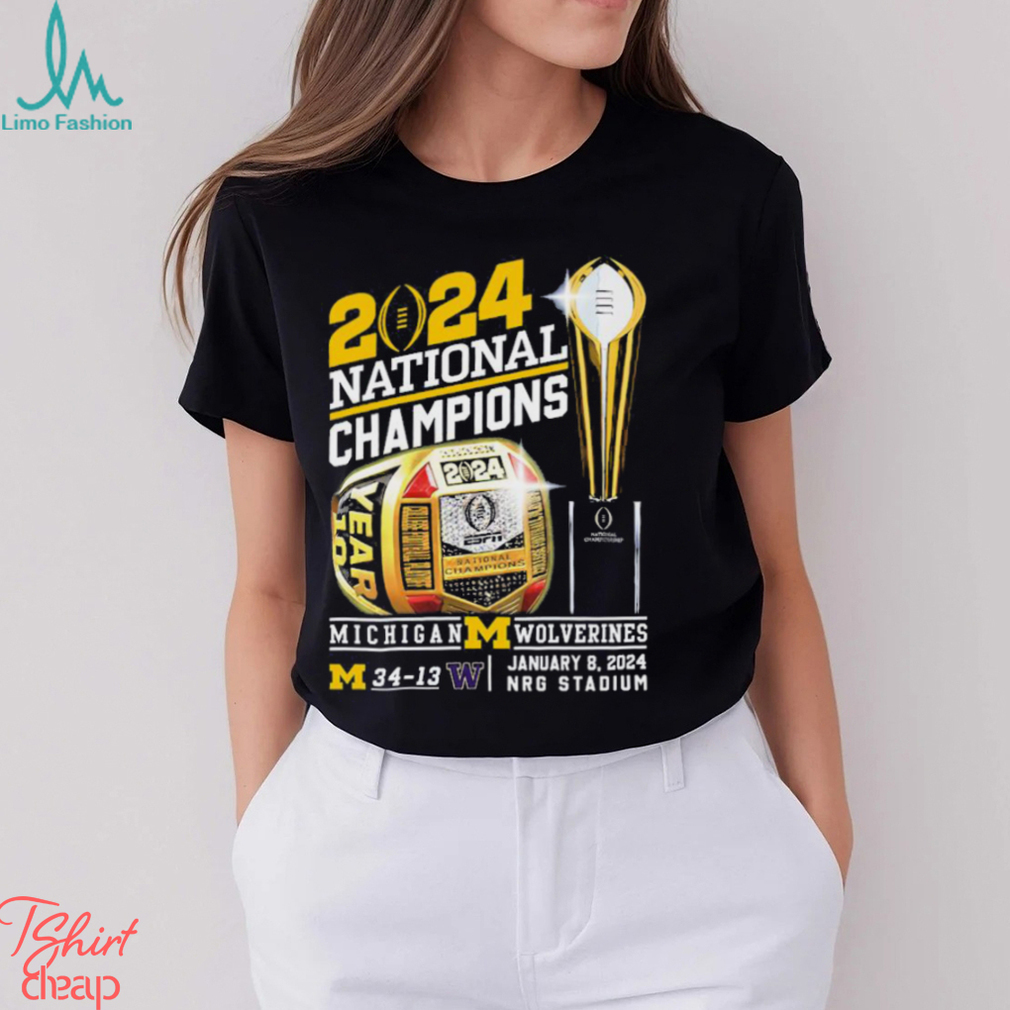 Michigan Wolverines 34 13 Washington 2024 National Championship Champions Shirt Michigan Wolverines 34 13 Washington 2024 National Championship Champions Shirt
