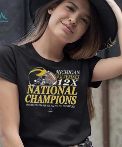 Michigan Wolverines ’47 12 Time Football National Champions Franklin Shirt