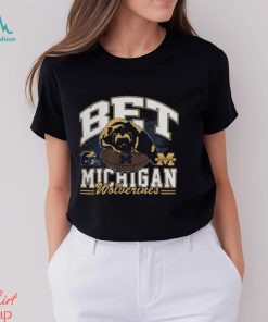 Michigan Wolverines '47 Bet Helmet Franklin Shirt