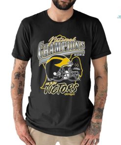 Michigan Wolverines ’47 College Football Playoff 2023 National Champions State Outline Franklin Shirt