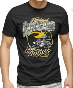 Michigan Wolverines ’47 College Football Playoff 2023 National Champions State Outline Franklin Shirt