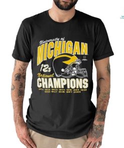 Michigan Wolverines ’47 Women’s 12 Time Football National Champions Frankie Shirt