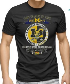 Michigan Wolverines Back To Back To Back 2023 Rose Bowl Football Champions T Shirts