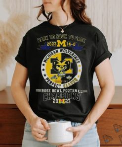 Michigan Wolverines Back To Back To Back 2023 Rose Bowl Football Champions T Shirts