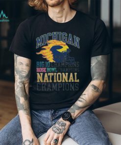 Michigan Wolverines Big 10 Champions Rose Bowl Champion National Champions 2024 Tshirt