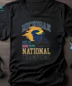 Michigan Wolverines Big 10 Champions Rose Bowl Champion National Champions 2024 Tshirt