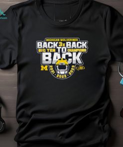 Michigan Wolverines Big Ten Champs 2023 Football Back3xBack T Shirt