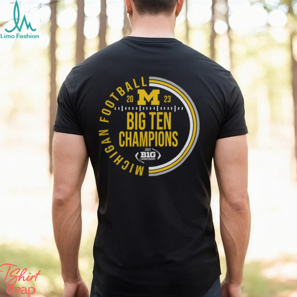 Michigan Wolverines Blue 2023 Circle Big 10 Conference Champions Shirt Michigan Wolverines Blue 2023 Circle Big 10 Conference Champions Shirt