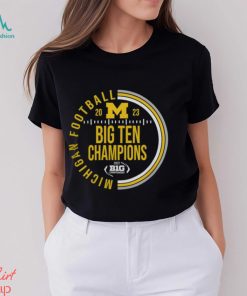 Michigan Wolverines Blue 2023 Circle Big 10 Conference Champions Shirt