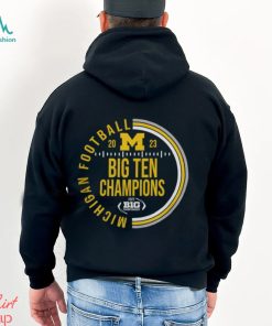 Michigan Wolverines Blue 2023 Circle Big 10 Conference Champions Shirt