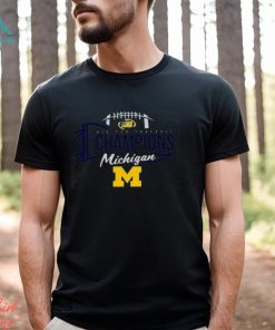 Michigan Wolverines Blue 84 Women's 2023 Big Ten Football Conference Champions Logo Shirt