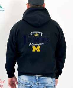 Michigan Wolverines Blue 84 Women's 2023 Big Ten Football Conference Champions Logo Shirt