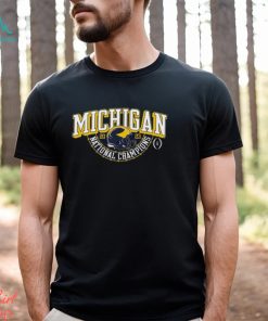 Michigan Wolverines Blue 84 Youth College Football Playoff 2023 National Champions Gold Dust Schedule T Shirt