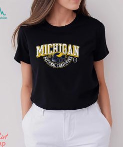 Michigan Wolverines Blue 84 Youth College Football Playoff 2023 National Champions Gold Dust Schedule T Shirt