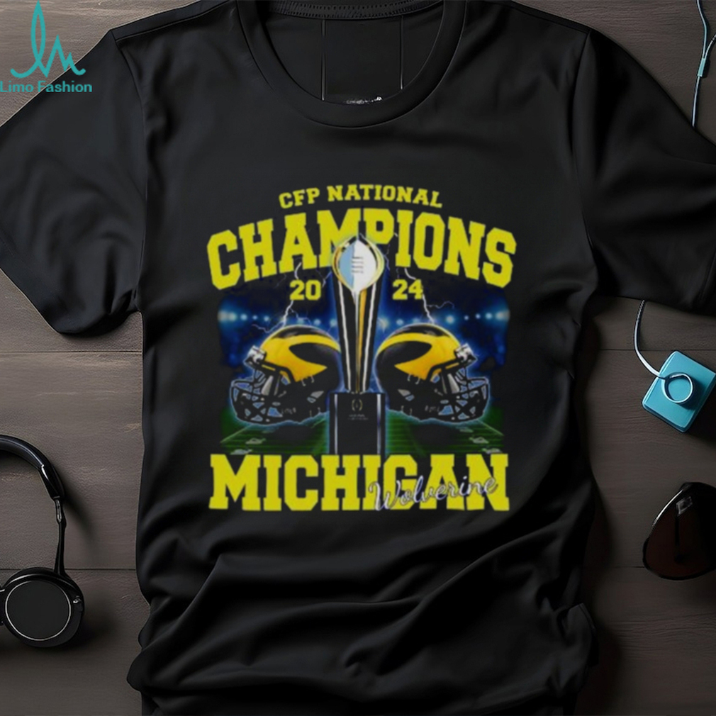 Michigan Wolverines CFP National Champions 2024 Helmet Shirt Michigan Wolverines CFP National Champions 2024 Helmet Shirt